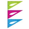 Triangle 30х18 cm BRAUBERG flexible "FLEX", plastic, assorted, Euro slot