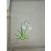 Елецкие кружева / Yelets lace / Linen napkin "Snowdrops"