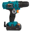 Drill screwdriver battery, 18 B, Li-Ion, 1350 rpm, 2 batteries, BORT BAB-18Ux2Li-FDK