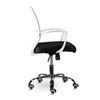 Armchair BRABIX "Wings MG-306", plastic white, chrome, mesh, gray / black