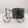 Доляна / Doliana / Flower stand "Bicycle", d = 13.3 cm, 25 × 13.2 × 16 cm, black