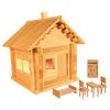Пелси / Constructor "Hut teremok with furniture and electrical wiring", 106 elements