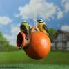 Хорошие сувениры / Hanging decor-feeding trough "Jug with birds"