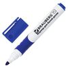 Marker for whiteboard BRAUBERG SOFT, BLUE, rubber insert, round tip, 5 mm