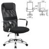 BRABIX / Office chair "Fit EX-514", with headrest, chrome, black