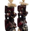 Decor and Gift / La estatuilla de madera "Асмат" negro, rojo 20 cm