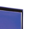 Photo album BRAUBERG 20 magnetic sheets, 23х28 cm, smooth skin, with rings, blue