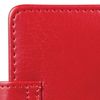 GALANT / Business card holder / single row card holder "Ritter", 24 cards, smooth leather effect, clasp, burgundy