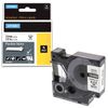 Cartucho para impresora de etiquetas DYMO Rhino, 12 mm x 3,5 m, cinta de nailon, fuente negra, superficie irregular, blanco
