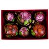 Жостово / Set of 6 Christmas balls in a box