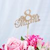 Дарим Красиво / Presenting Beautifully / Topper "March 8, with flowers" on a suspension, gold