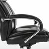 BRABIX PREMIUM "Direct EX-580" armchair, chrome, recycled leather, black