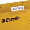 Hanging folder A4/Foolscap (400х240 mm), 300 sheets, SET of 25 PCs., yellow, cardboard ESSELTE "PlusFoolscap"