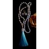 Set of designer jewelry sautoir + earrings