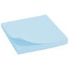 BRAUBERG / Selbstklebeblock (Aufkleber) PASTEL, 76x76 mm, 100 Blatt, blau