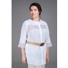 Снежинка / Snowflake / Blouse women's lace elongated with set-in sleeves
