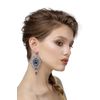 Lace earrings "barbarian" grey
