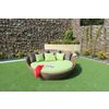 Outdoor poly fabric sofa