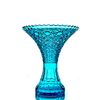 Гусевской Хрустальный завод / Crystal decorative vase "Lily" turquoise