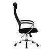 BK-8CH office chair, mesh fabric, chrome, black