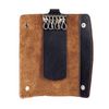 The case for keys FABULA "Kansas", genuine leather, stitching, 2 buttons, 60х160х15 mm, black