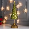 Сималенд / Souvenir "Green Christmas tree-cone with gold patterns and gold star"