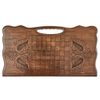GamesDealer / Carved backgammon "Lion 2" with handle 60, Haleyan