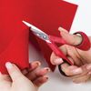 Scissors for Hobbies and crafts a TREASURE ISLAND of 140 mm, 3-sided sharpening, red-black