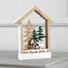 Luazon Lighting / Light figure "House with Santa Claus in the forest"