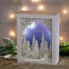 Kaemingk / New Year's lamp diorama Magic Night 15 * 20 cm battery operated, 18 LED lamps
