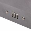 Box for money, valuables, documents, stamps, 80x195x290 mm, combination lock, dark gray, BRAUBERG