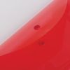 Chemise enveloppes avec un bouton SMALL SIZE (250x135 mm), transparent, rouge, 0,18 mm, BRAUBERG