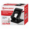 Hole punch BRAUBERG energy SAVING "Easy Press", 25 sheets, effortless, black, code