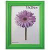 Premium frame-15x20 cm, wood, baguette 26 mm, "Linda", green stand