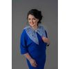 Снежинка / Snowflake / Lace collar with an ornament of twigs with leaves