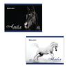 BRAUBERG / Carnet de croquis "Noble Horses" (2 types), 40 feuilles A4, 200x283 mm, agrafe, couverture cartonnée