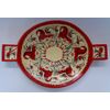 Беломорские узоры / Wooden round dish "Circulation" Mezenskaya painting with handle