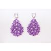 Lace earrings "Queen Victoria" purple