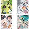 HATBER / Notebook А5, 96 sh., Comb, cage, cardboard cover, "Time For Coffee" / 8 pcs.