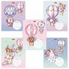 HATBER / Notebook 18 y. bracket, cage, cardboard cover, "Fluffy happiness" / 20 pcs.