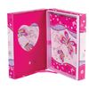 BRAUBERG / Notebook "Butterfly" SMALL FORMAT 56 sheets A6, 110x150 mm, hardcover, metal lock, music + mirror, line