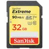 SANDISK / SDHC Memory Card 32 GB Extreme UHS-I U3, 90 Mb / s (class 10), SDSDXVE-032G-GNCIN