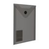 Folder-envelope with button SMALL FORMAT (105х148 mm), A6, tinted black, 0.18 mm, BRAUBERG