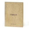 Etui passeport FABULA "Kansas", cuir véritable, surpiqûres, gaufrage "Passport", noir