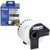 Cartridge for BROTHER DK22205 label printers, 62 mm х 30.48 m, black font, white background, paper