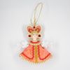 Потешный промысел / Christmas tree toy from porcelain "Butterfly"