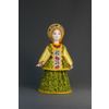 Потешный промысел / Porcelain souvenir doll "Arkhangelsk province. Girl's festive costume"
