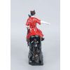 Vernissage of History / Figurine Kuban Cossack on a black horse small (hand-painted)