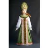 Потешный промысел / Bambola ricordo in porcellana "Nord Russia. Costume festivo da ragazza, 18-19 secoli"