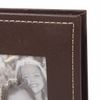 BRAUBERG photo album for 36 photos 10x15 cm, textured leather, buckle, brown